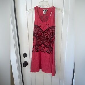 Red SURE TankTop Dress Size M Back to Basics Infini Tee